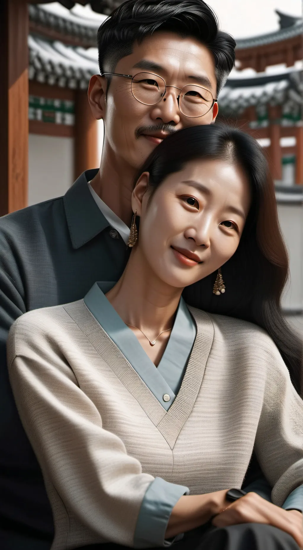 ai character: Eomma and Appa background