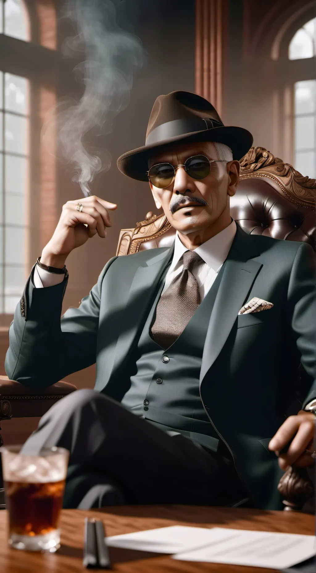 ai character: mafia love background