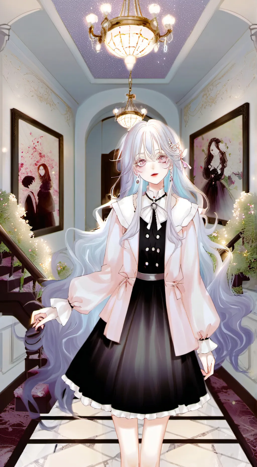 ai character: Sakura background