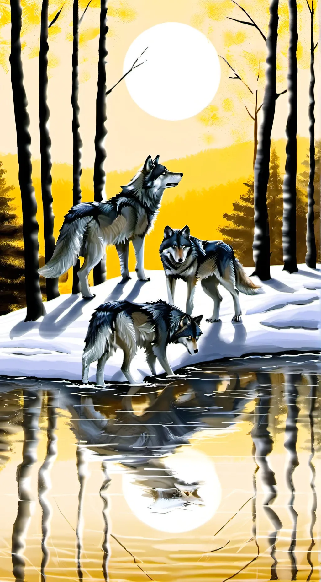 ai character: River pack  background