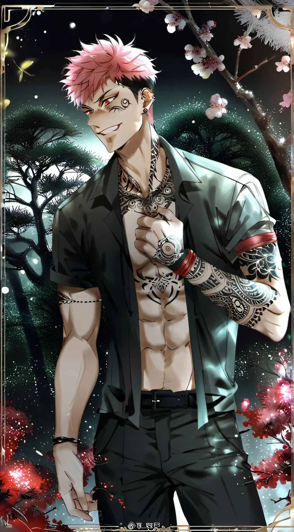 ai character: Sukuna background