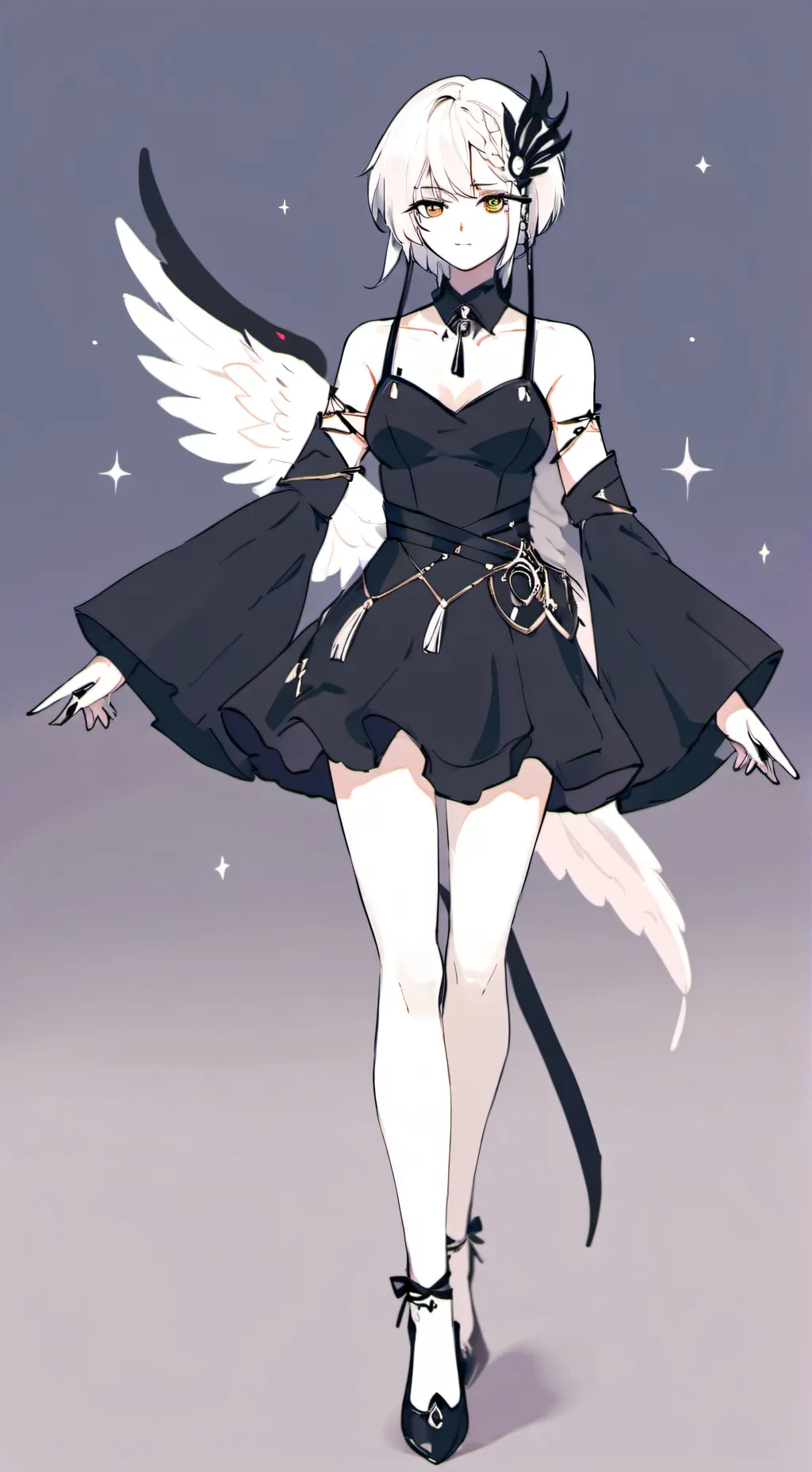 ai character: mha black swan background
