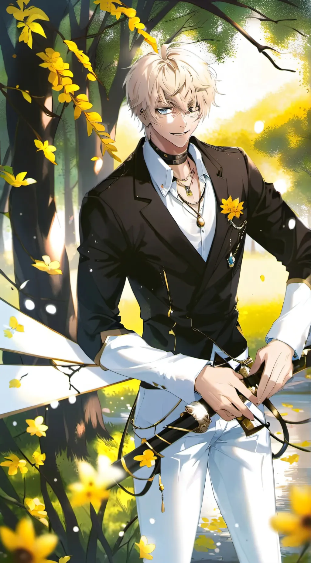 ai character: bakugo  background