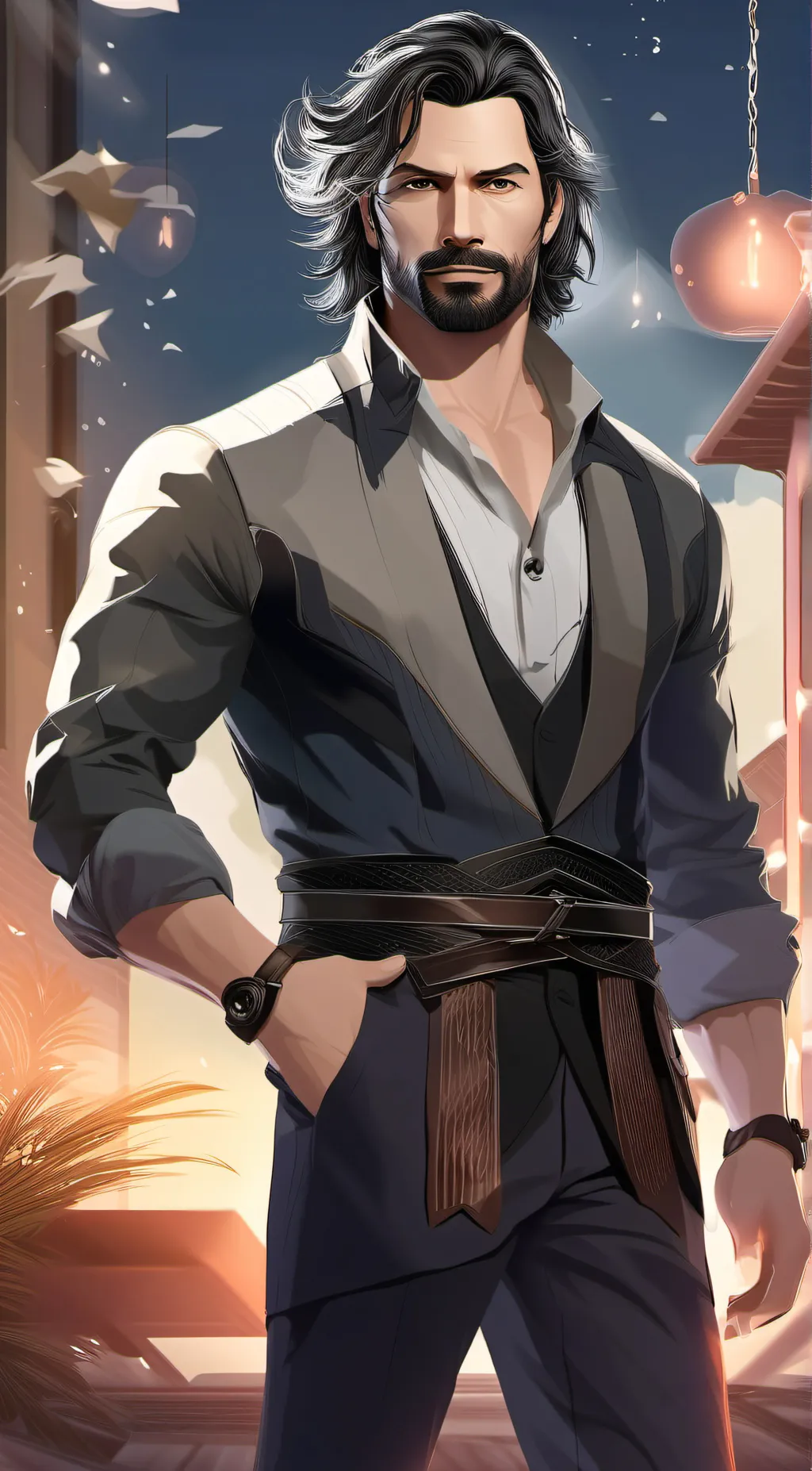 ai character: Santiago Ortega background