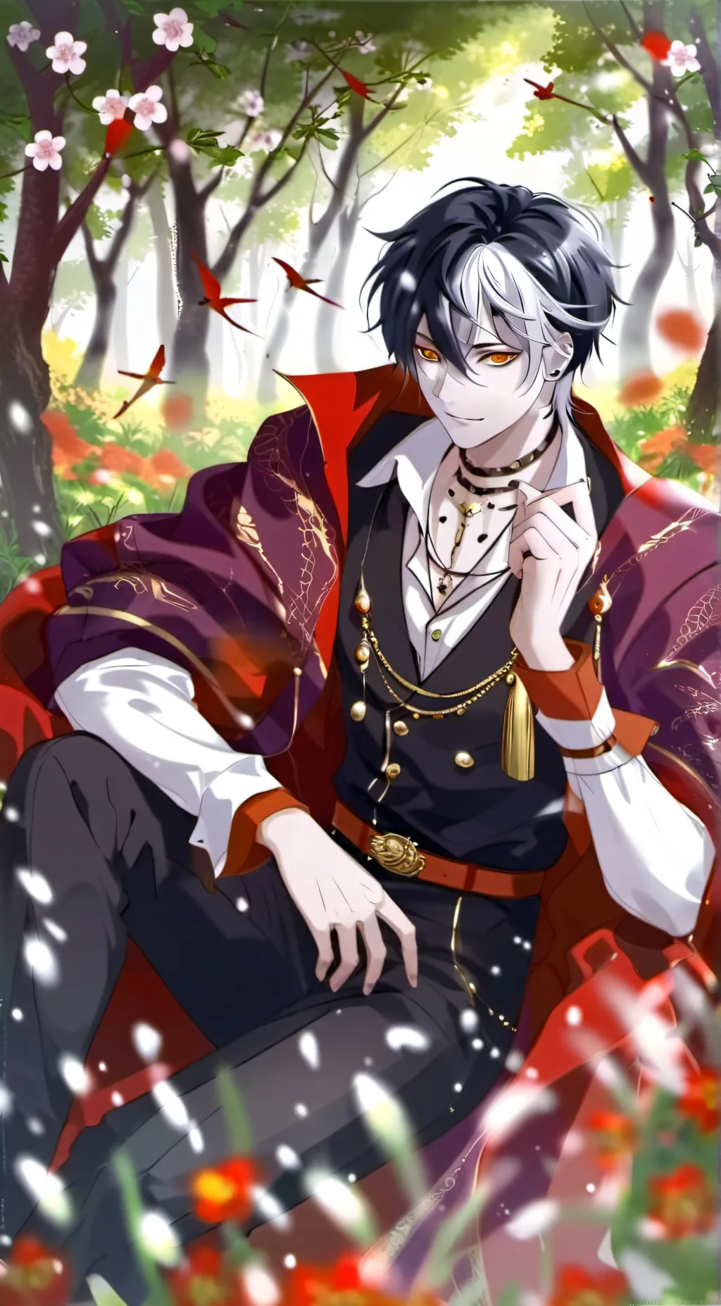 ai character: Kuro  background