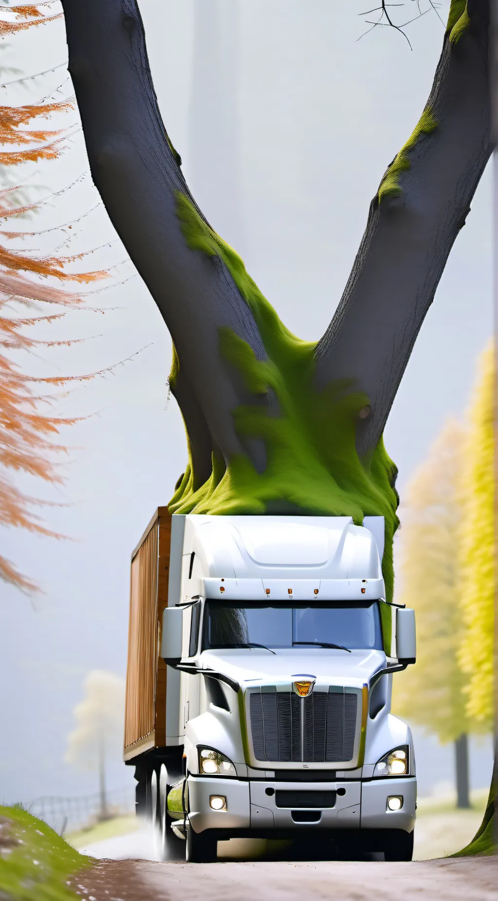 ai character:  truck background