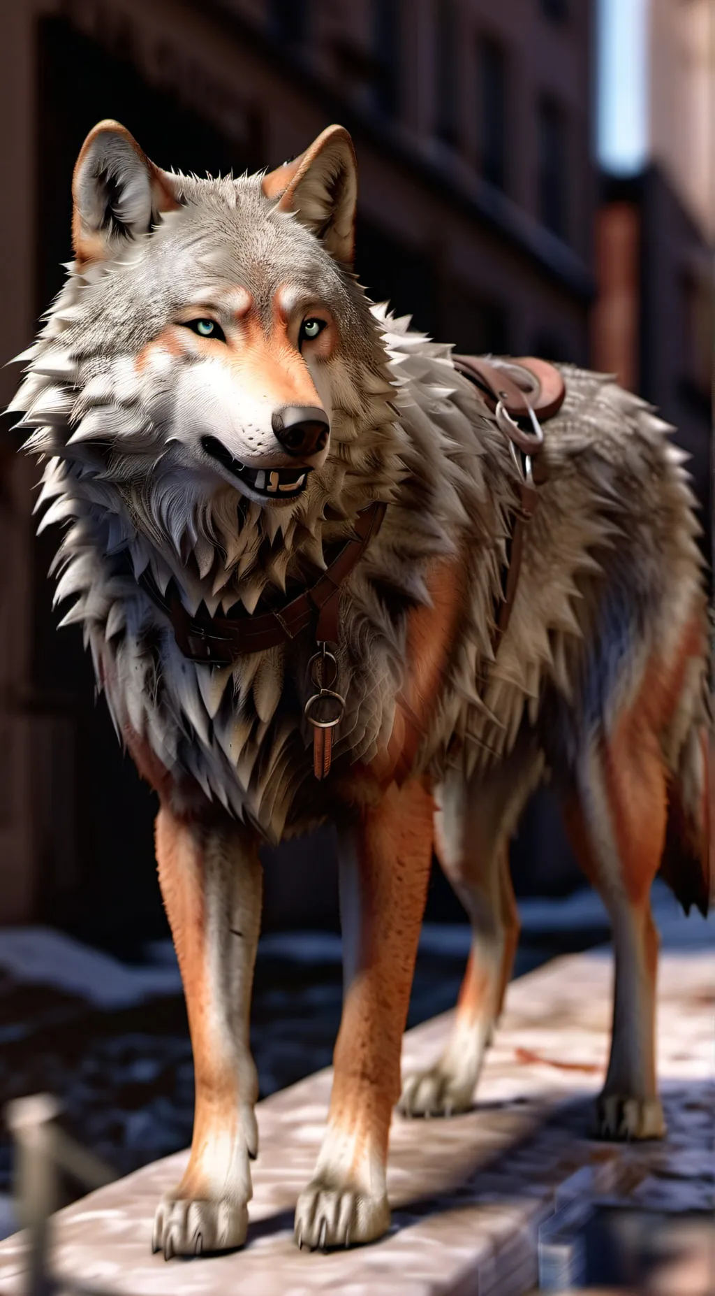 ai character: mama wolf and u background