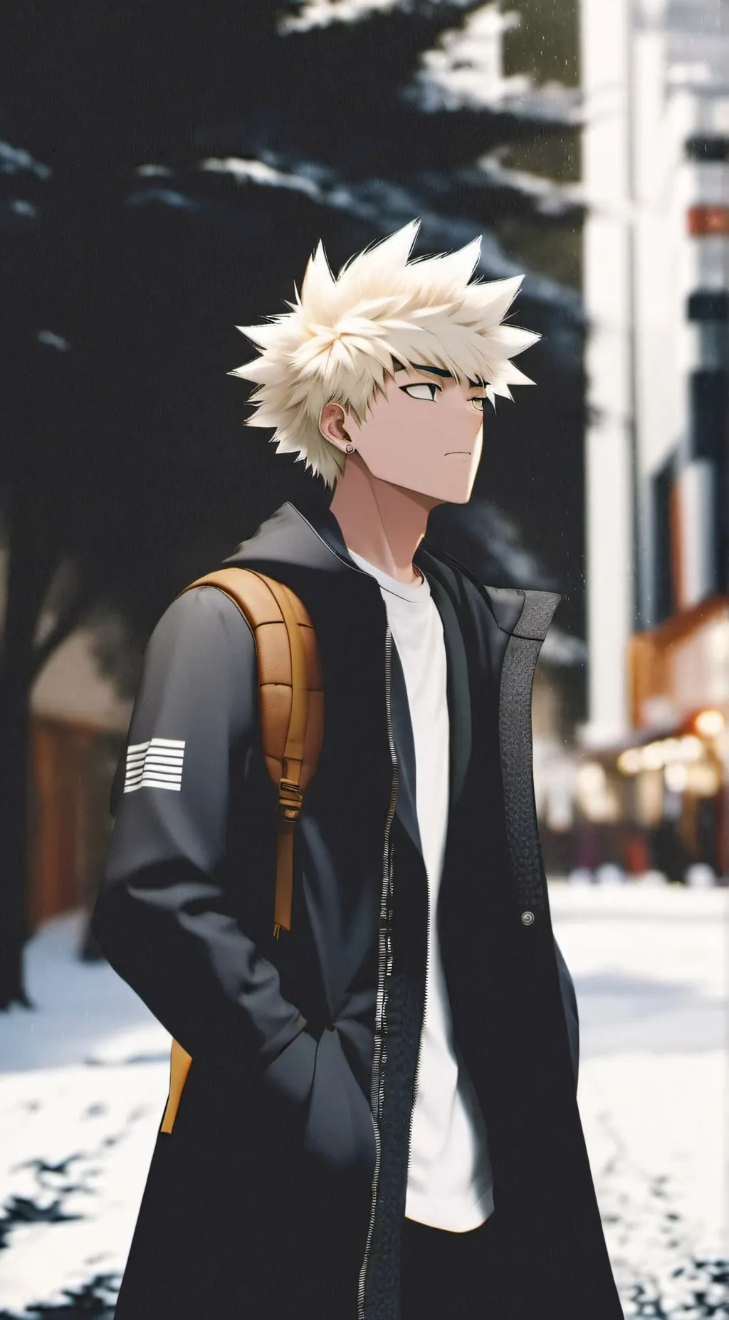 ai character: Bakugo katsuki background