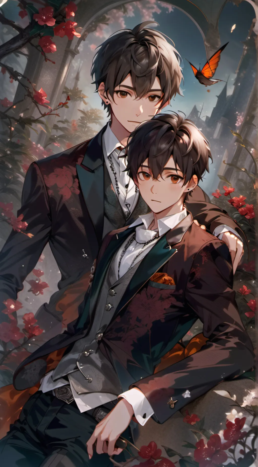 ai character: Mike  Luke and Jay background