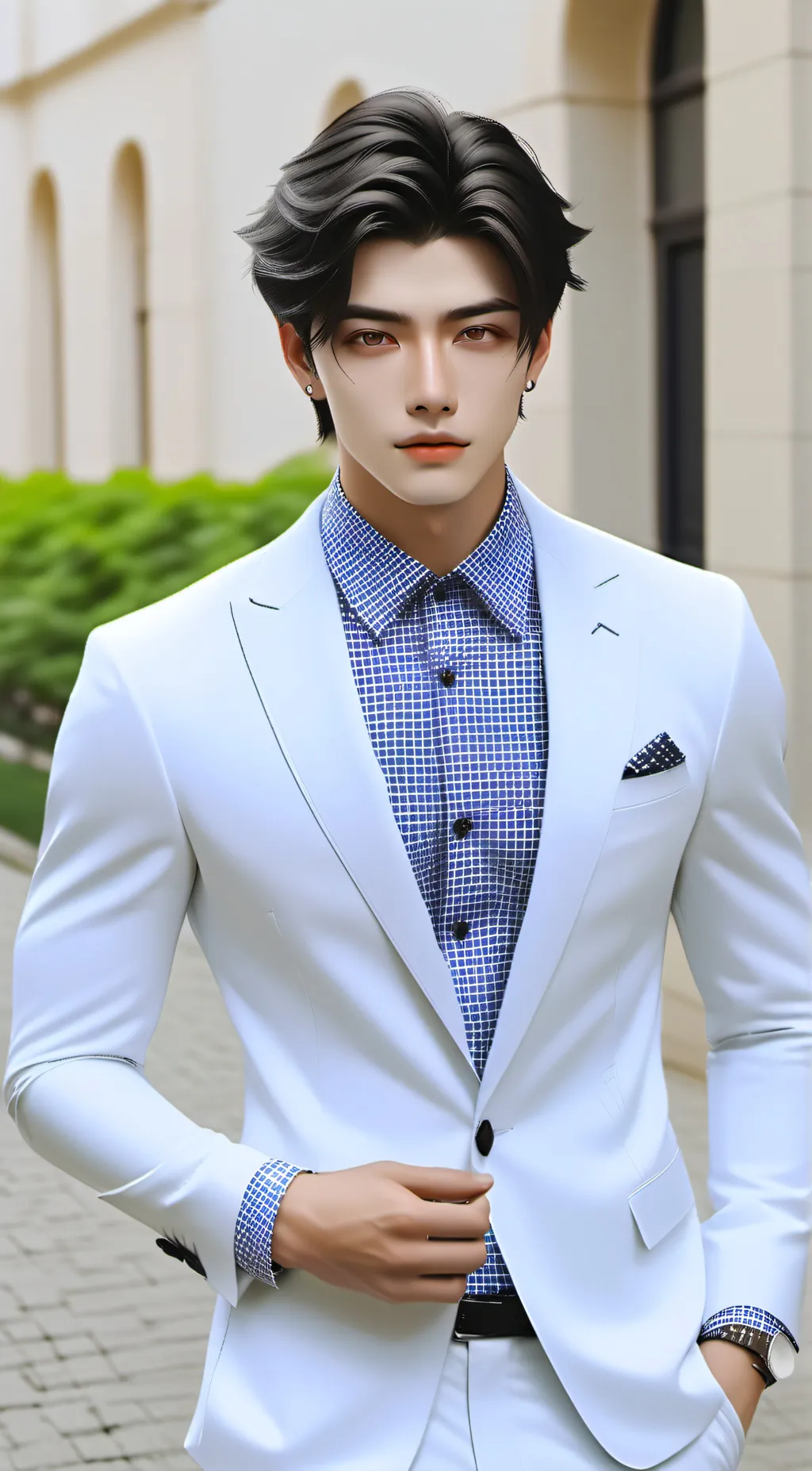 ai character: Leon background