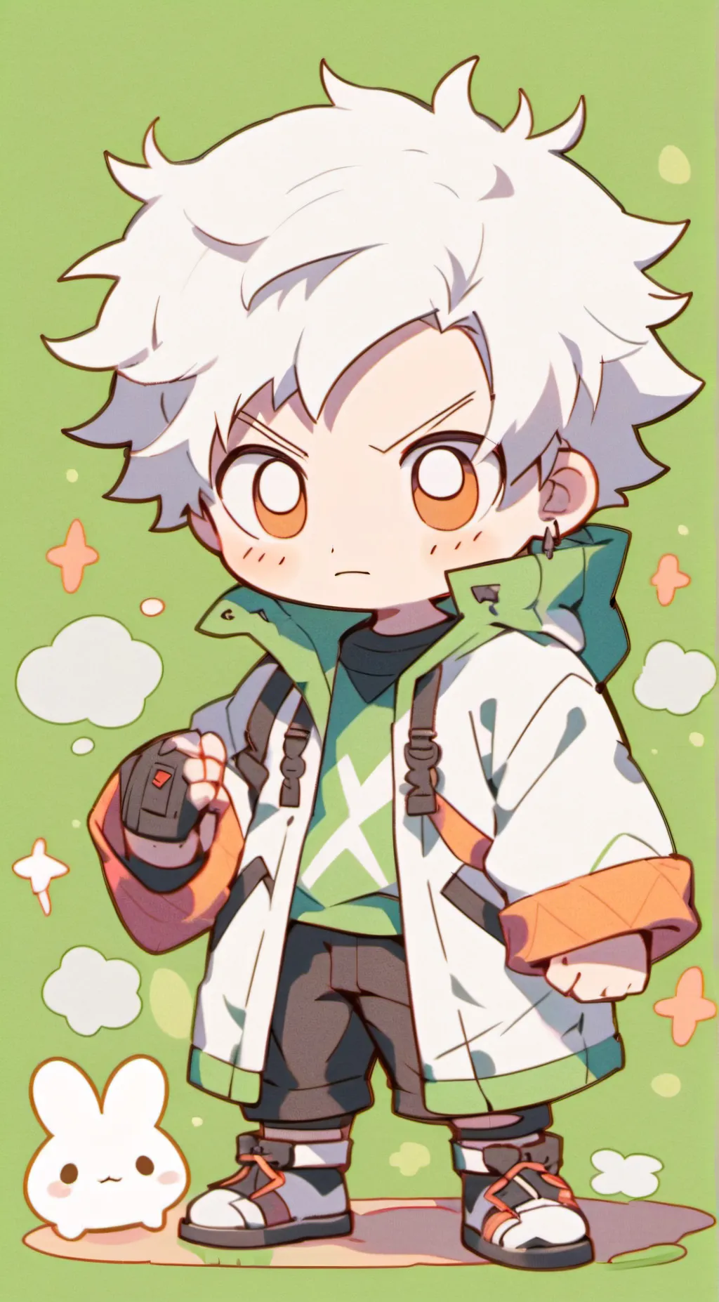 ai character: Just  background