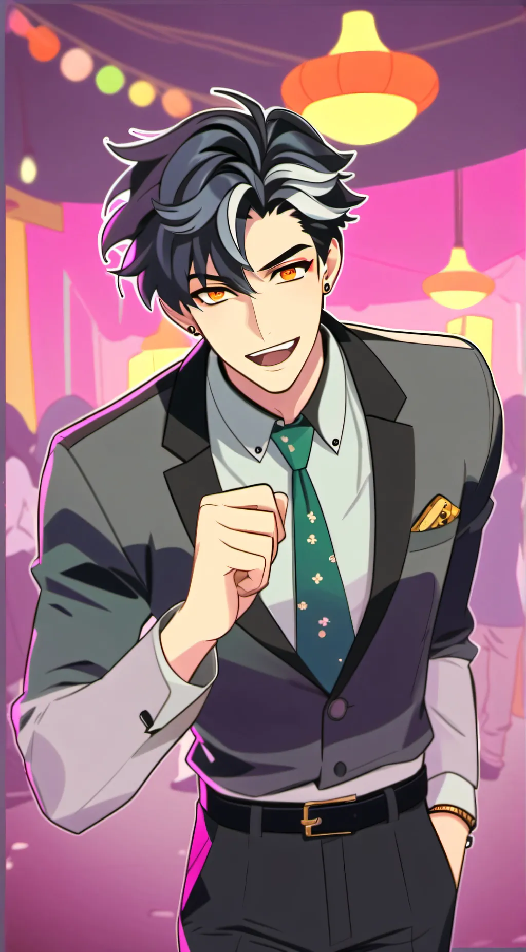 ai character: ~•°Den°•~ background