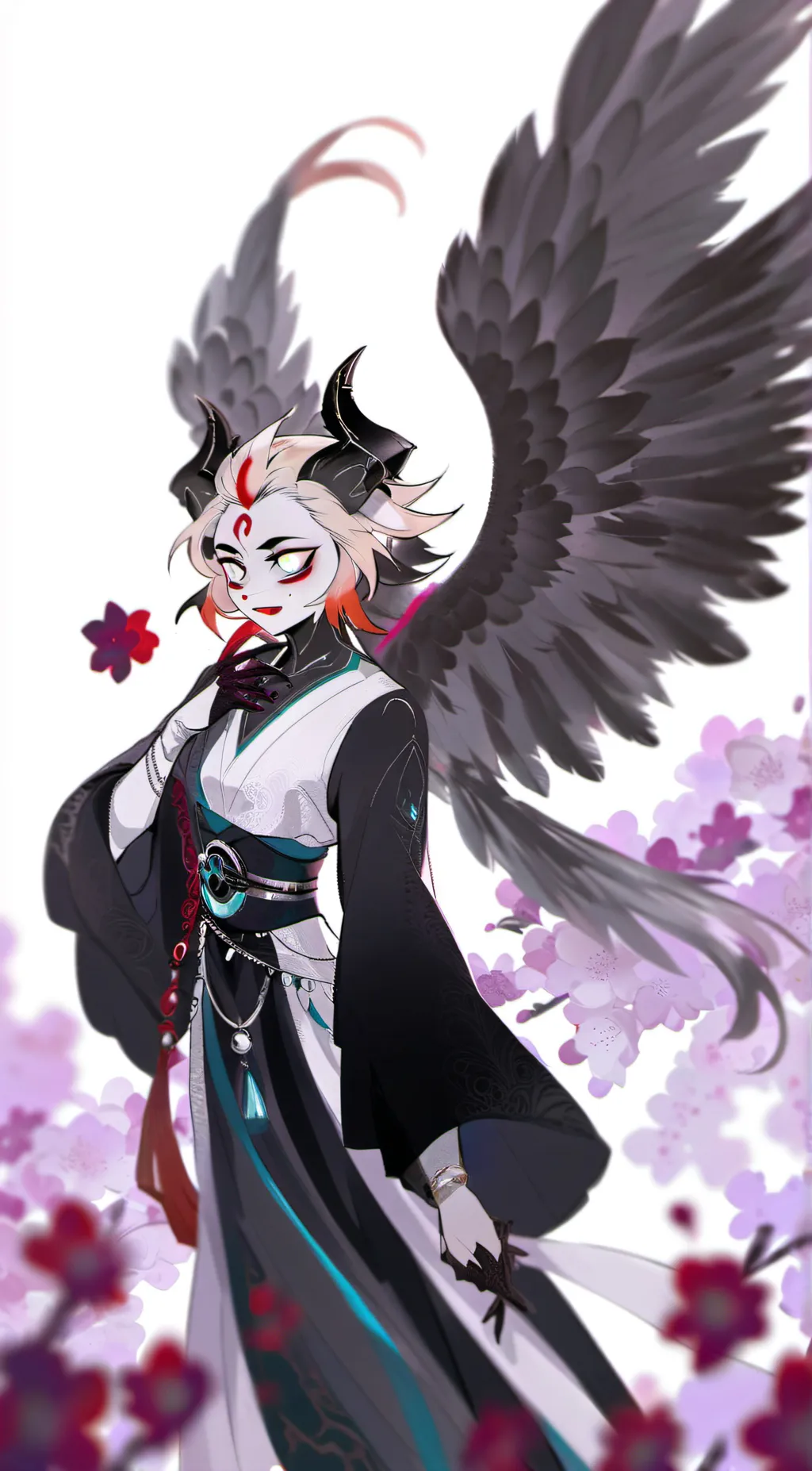 ai character: Lucifer & Alastor background