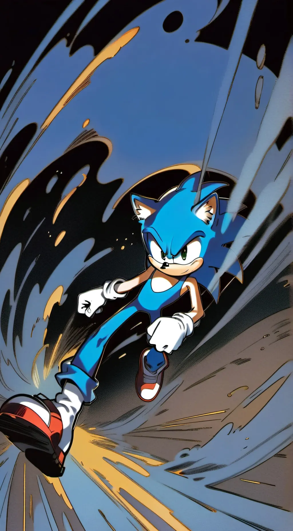 ai character: Classic sonic  background