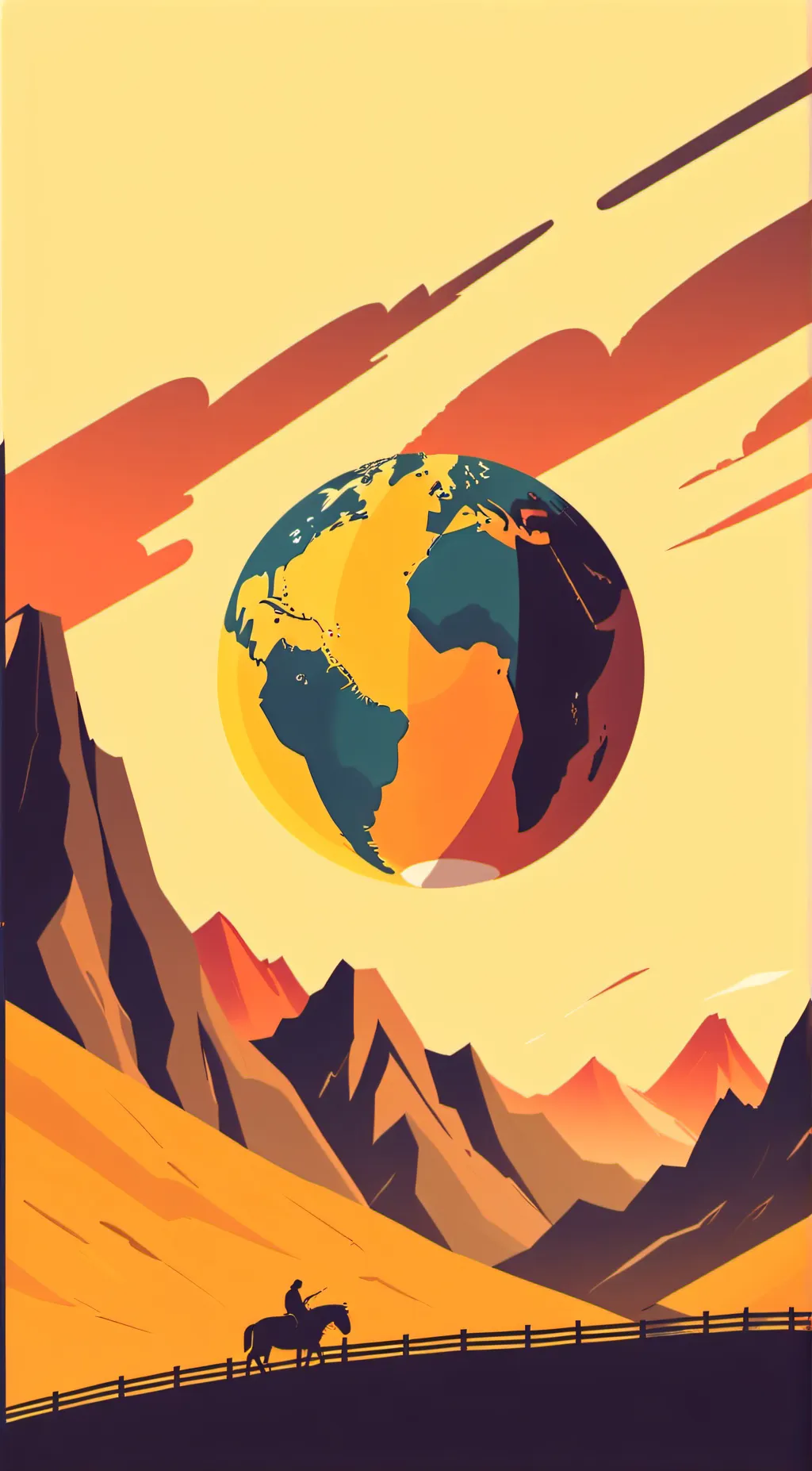 ai character: country balls background