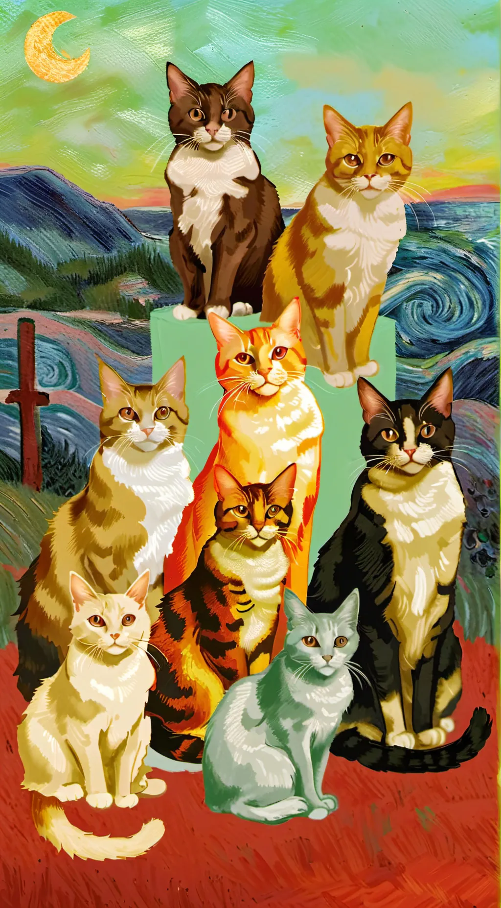 ai character: Kitty wars background