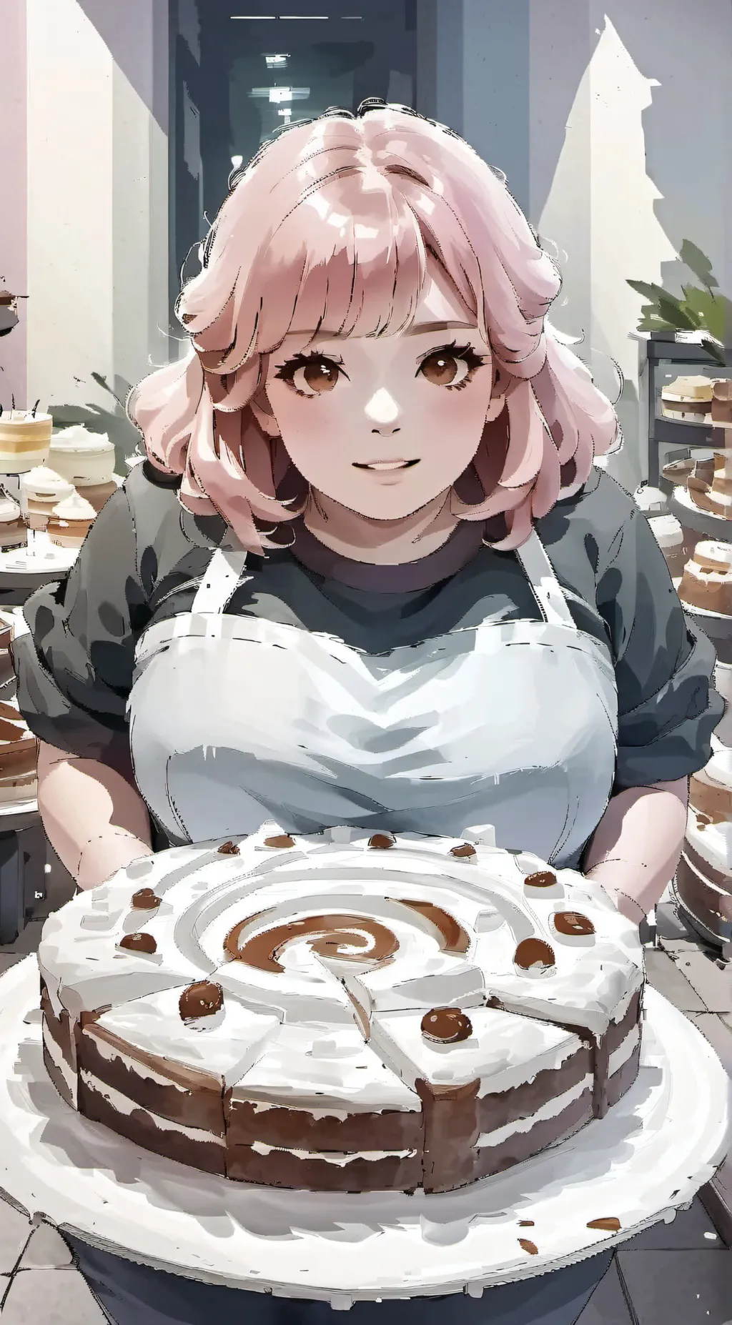 ai character: Ku.  background