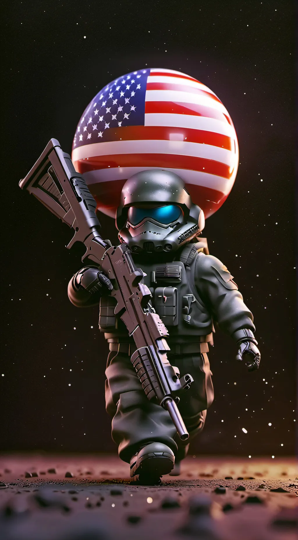 ai character: UN zombies background