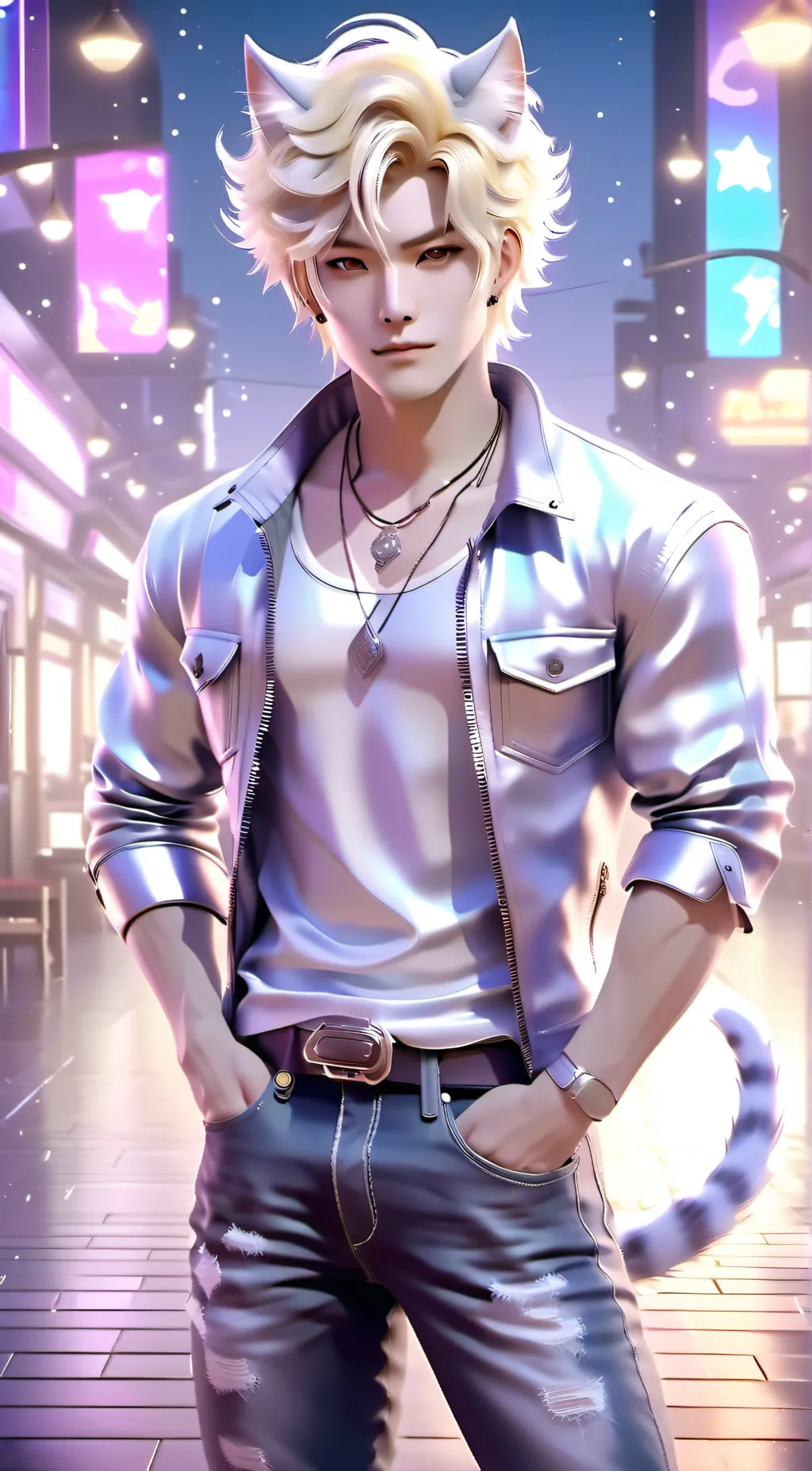 ai character: Leo background