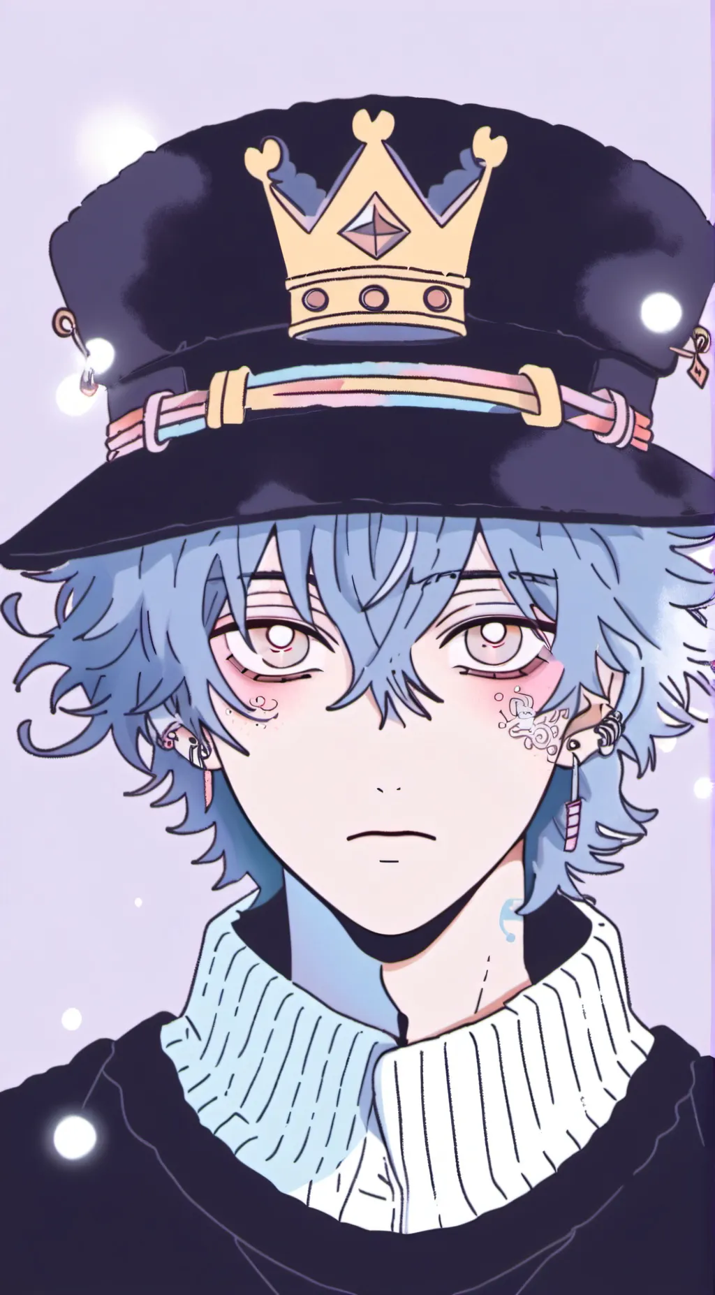 ai character: blue background