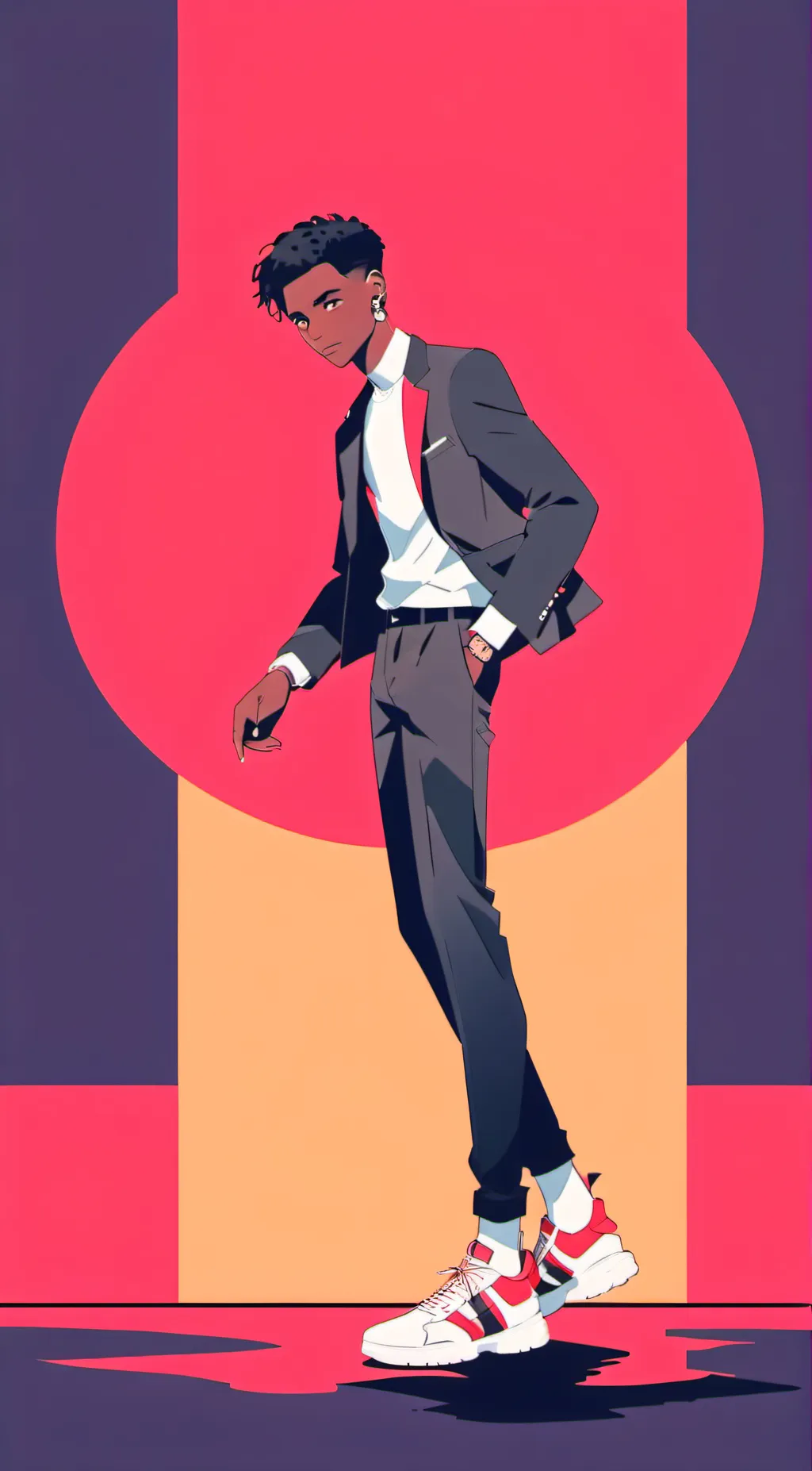 ai character: Dan Sebastian  background