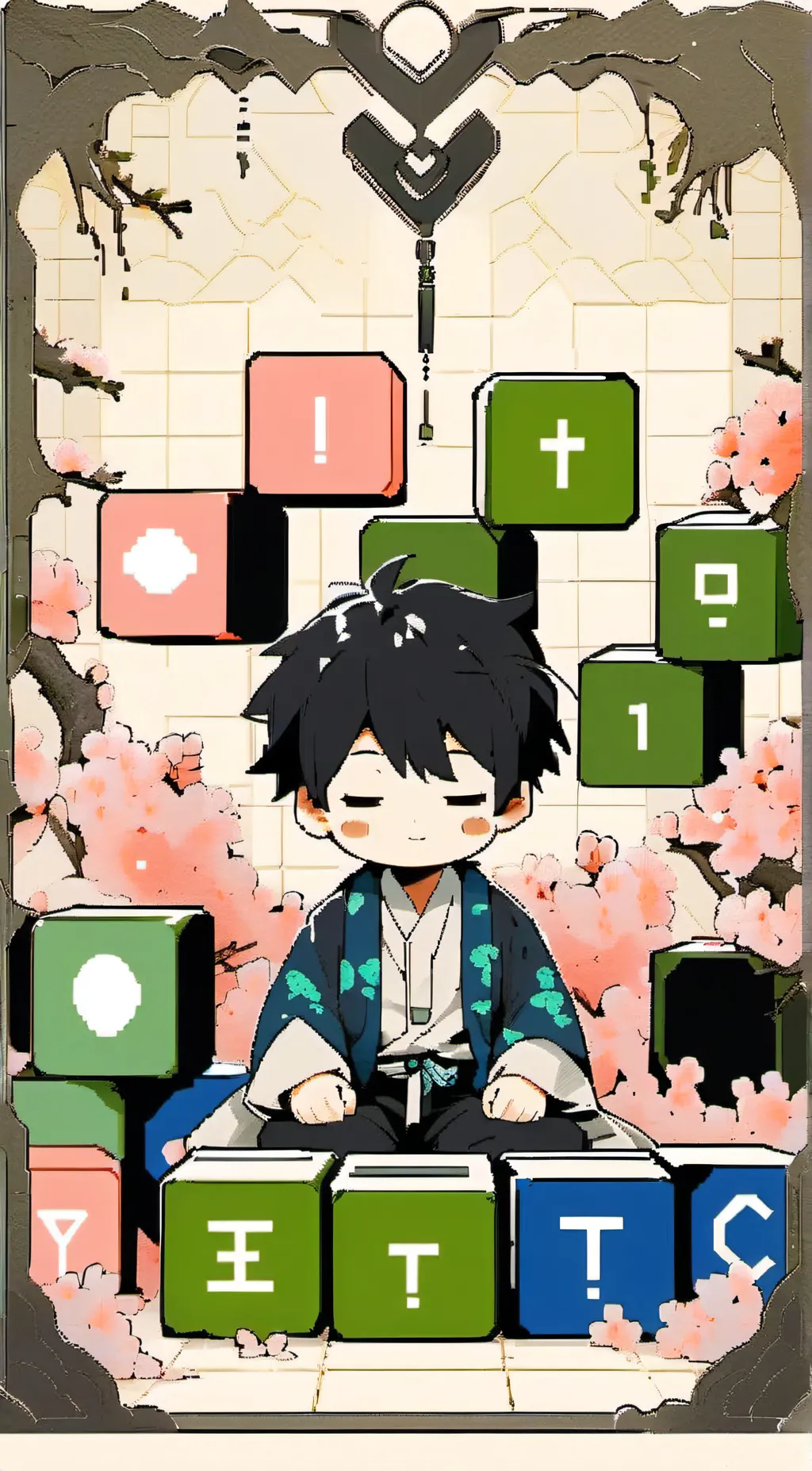 ai character: Cute noob background