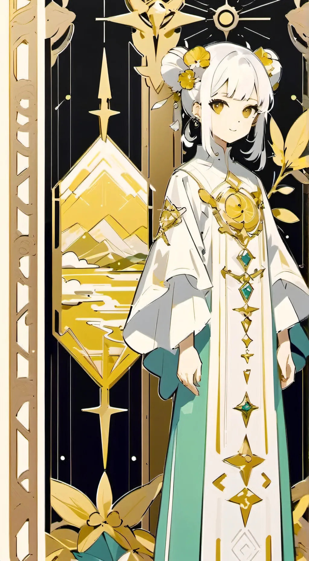 ai character: lemon background