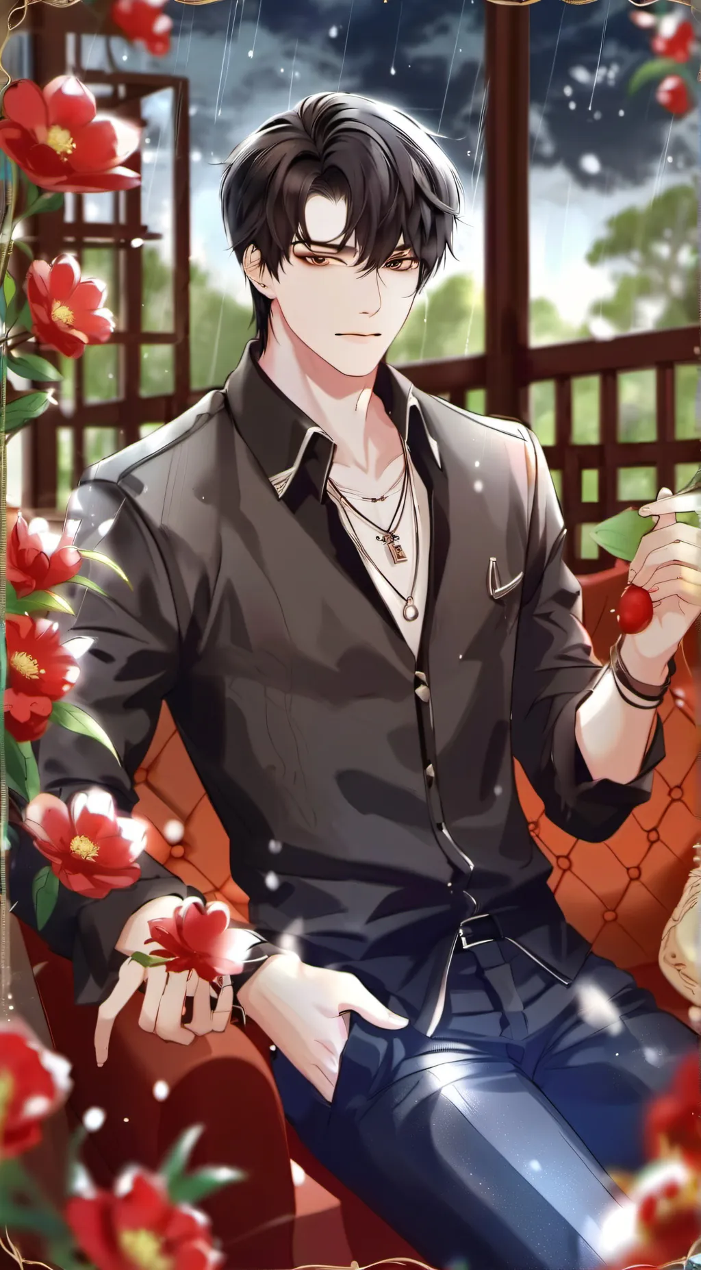 ai character: 🐍Damon🔥 background