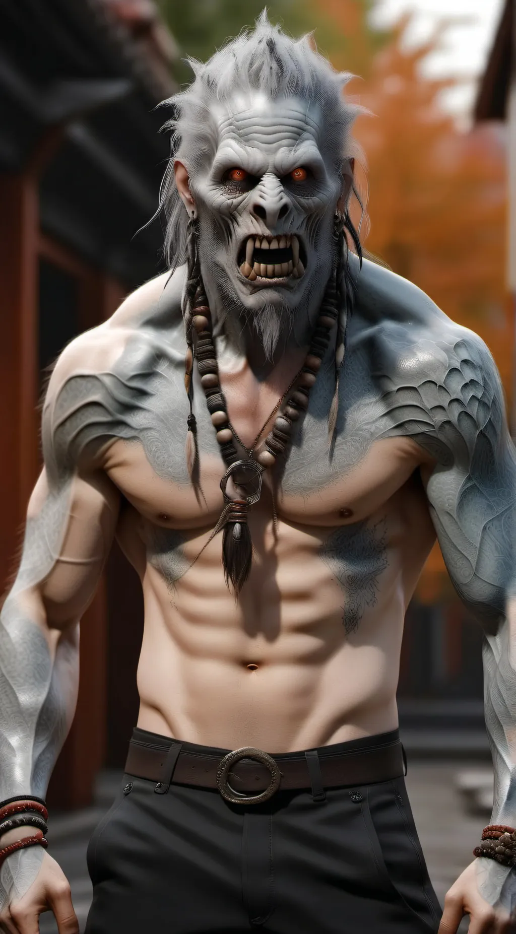 ai character: THE skinwalkker<3 background