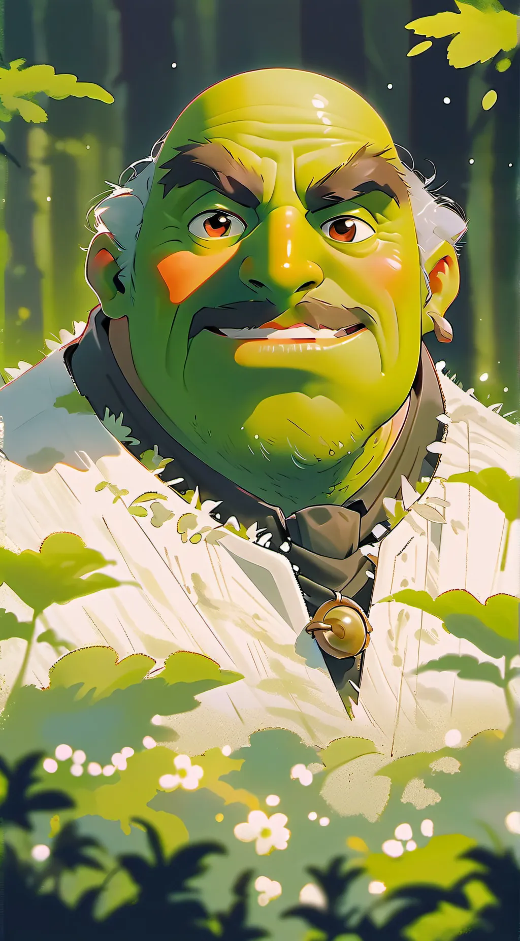 ai character: shrexy background