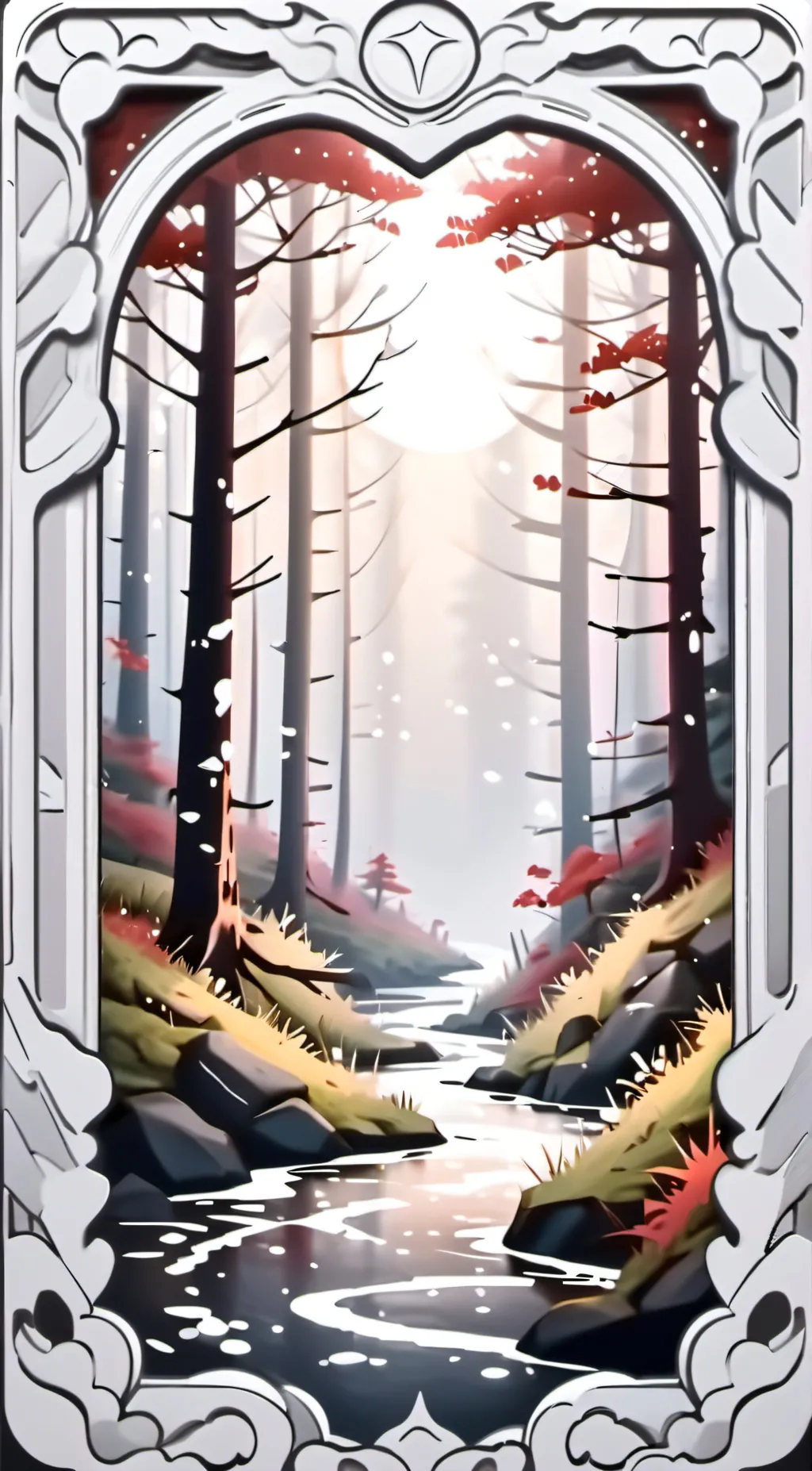 ai character: Autumn background