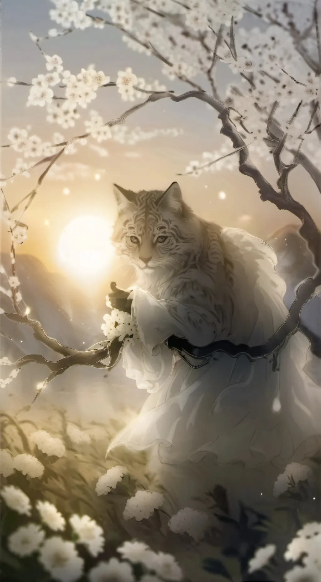 ai character: THE MAGIC CAT background