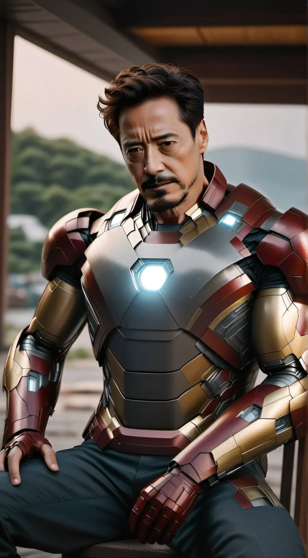 ai character: Iron Man background