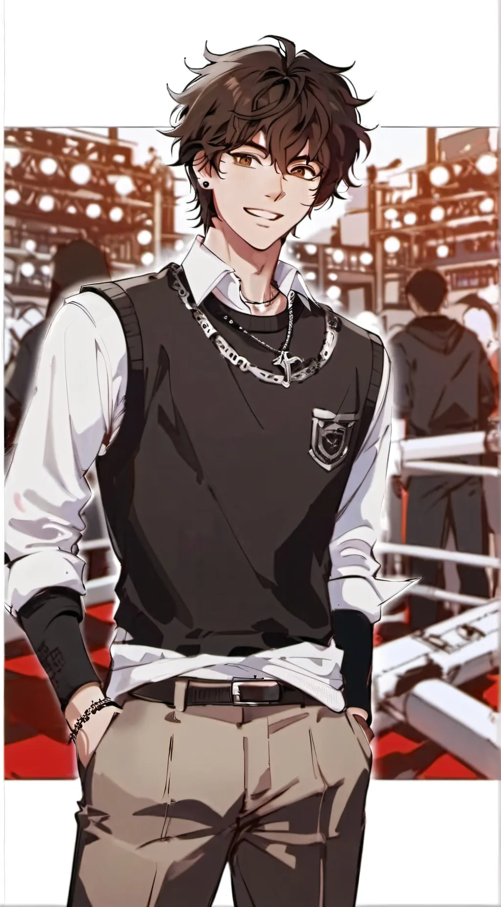 ai character: Lucky Sanchez  background