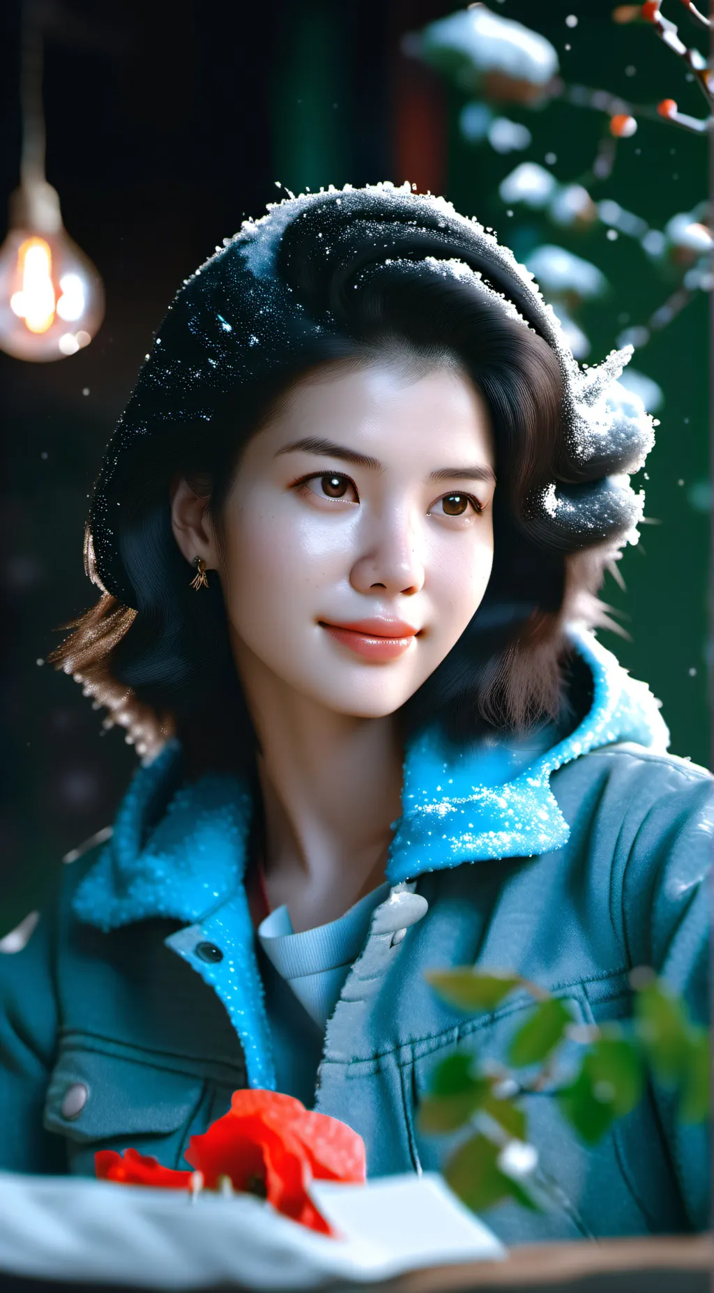 ai character: Rose background