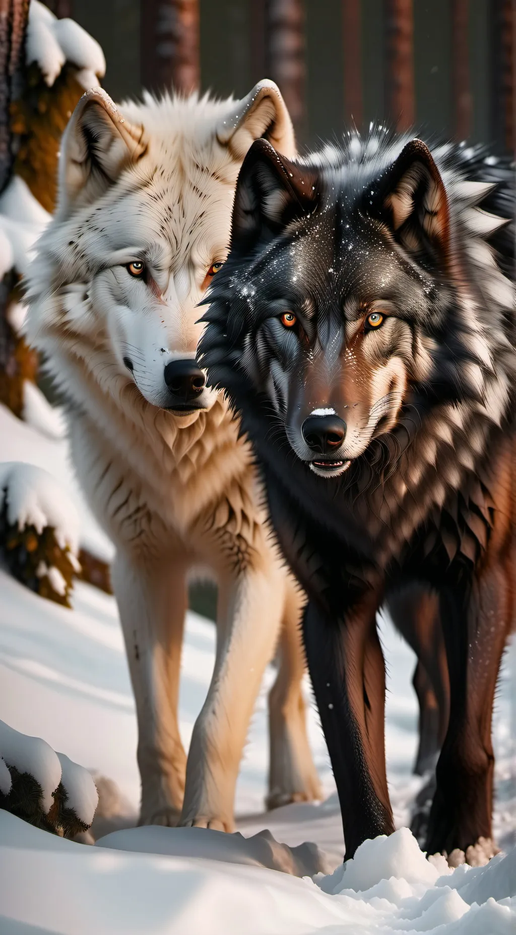 ai character: Shadow and Snow  background