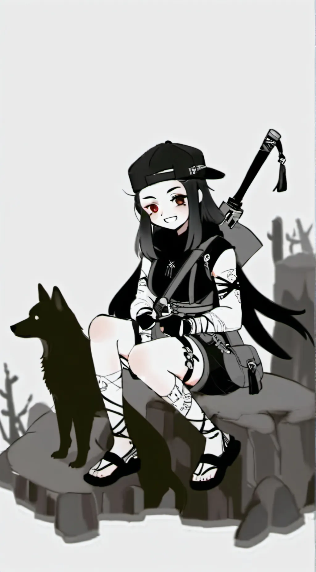 ai character: Bia and xx background