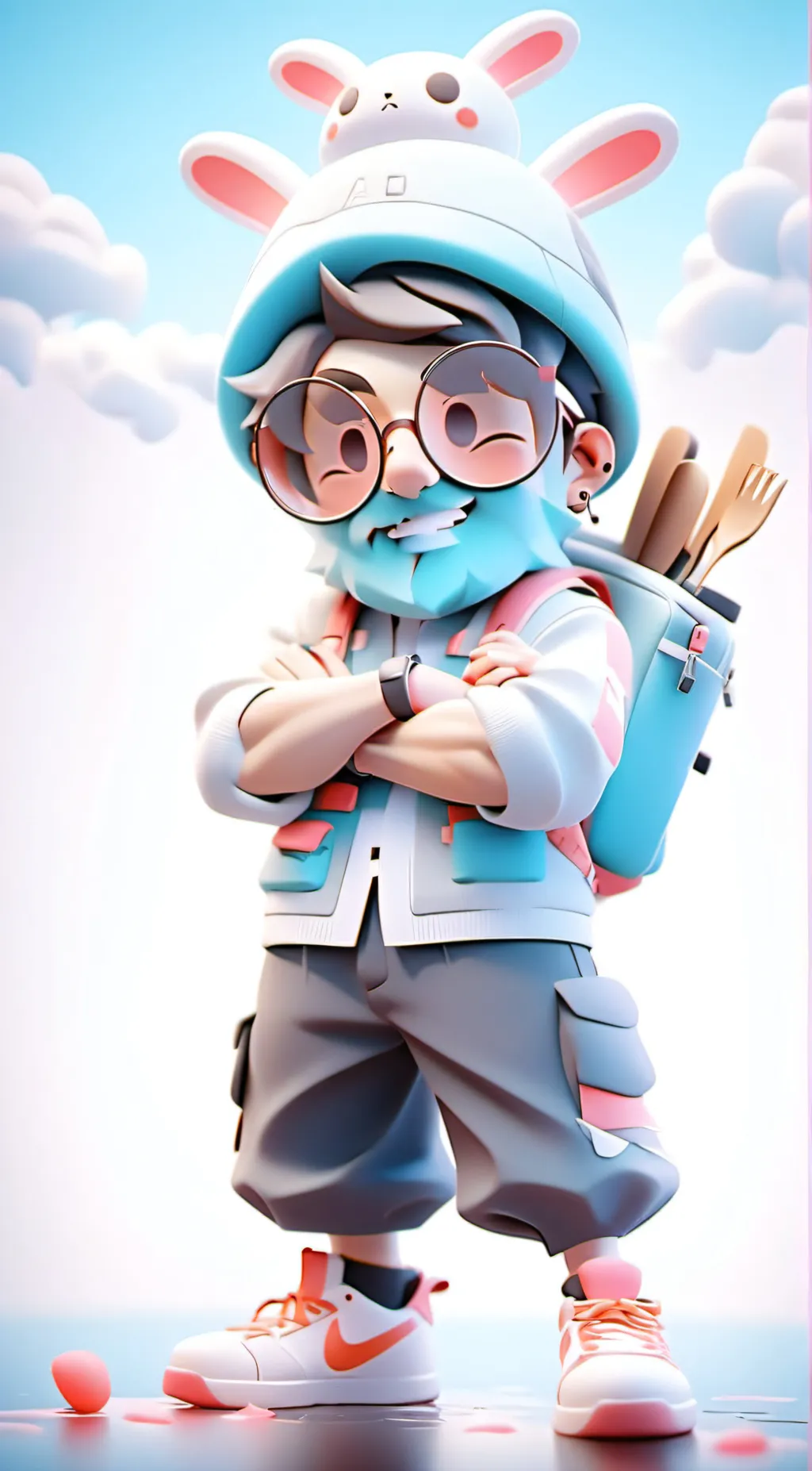 ai character: Thinknoodles background