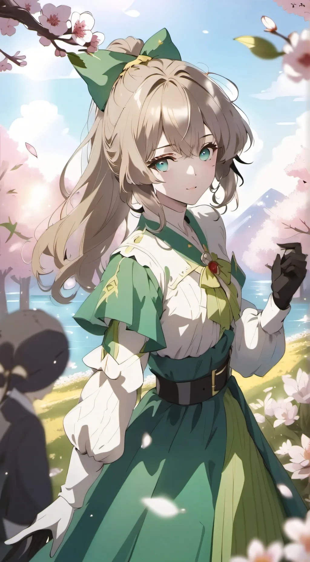 ai character: Titan pencil women background