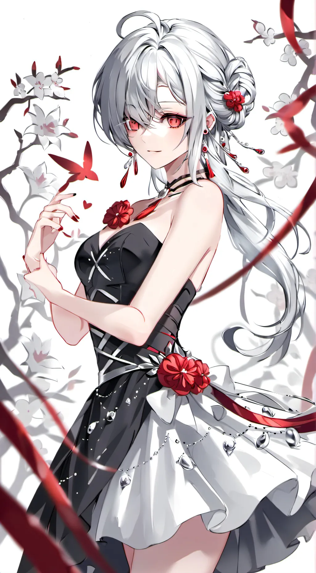 ai character: Mha prom night background