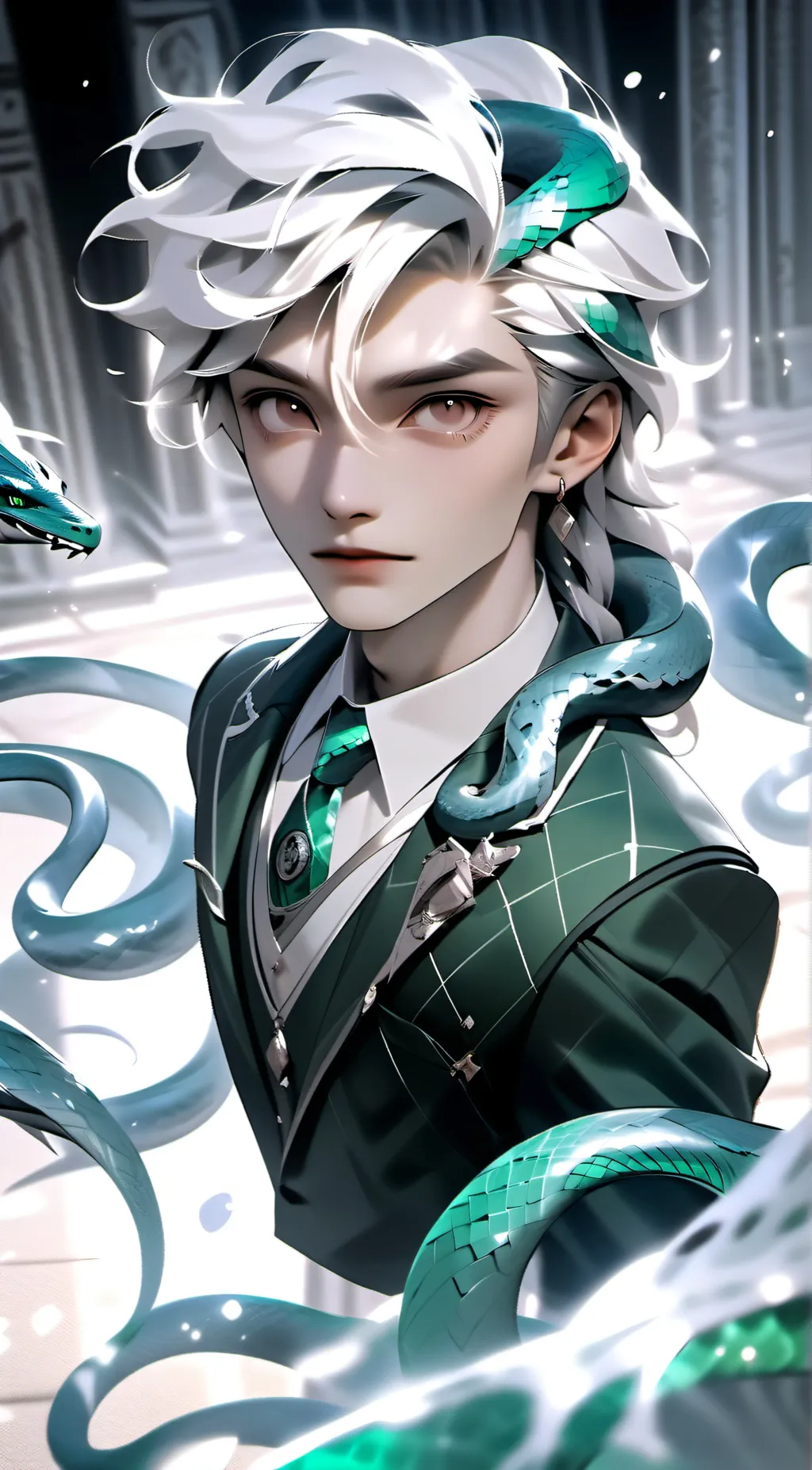 ai character: Draco malfoy  background