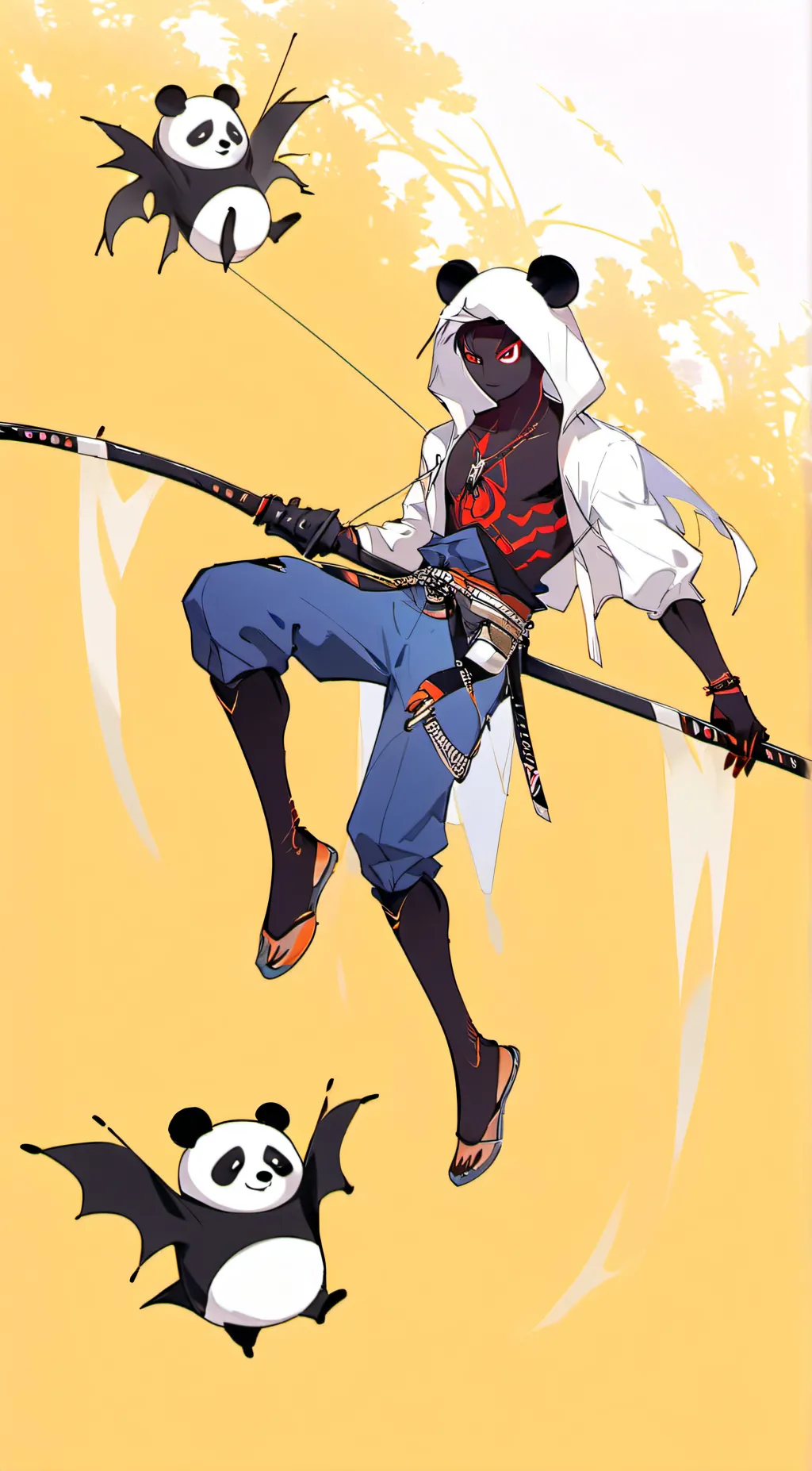 ai character: spider  background