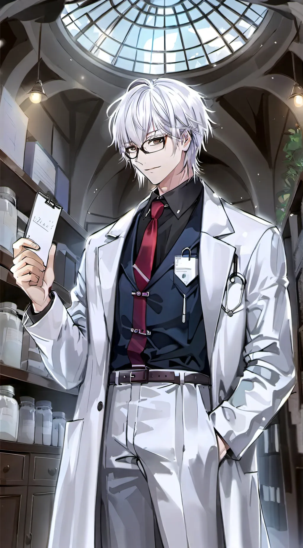 ai character: Dr. Min. Lin background