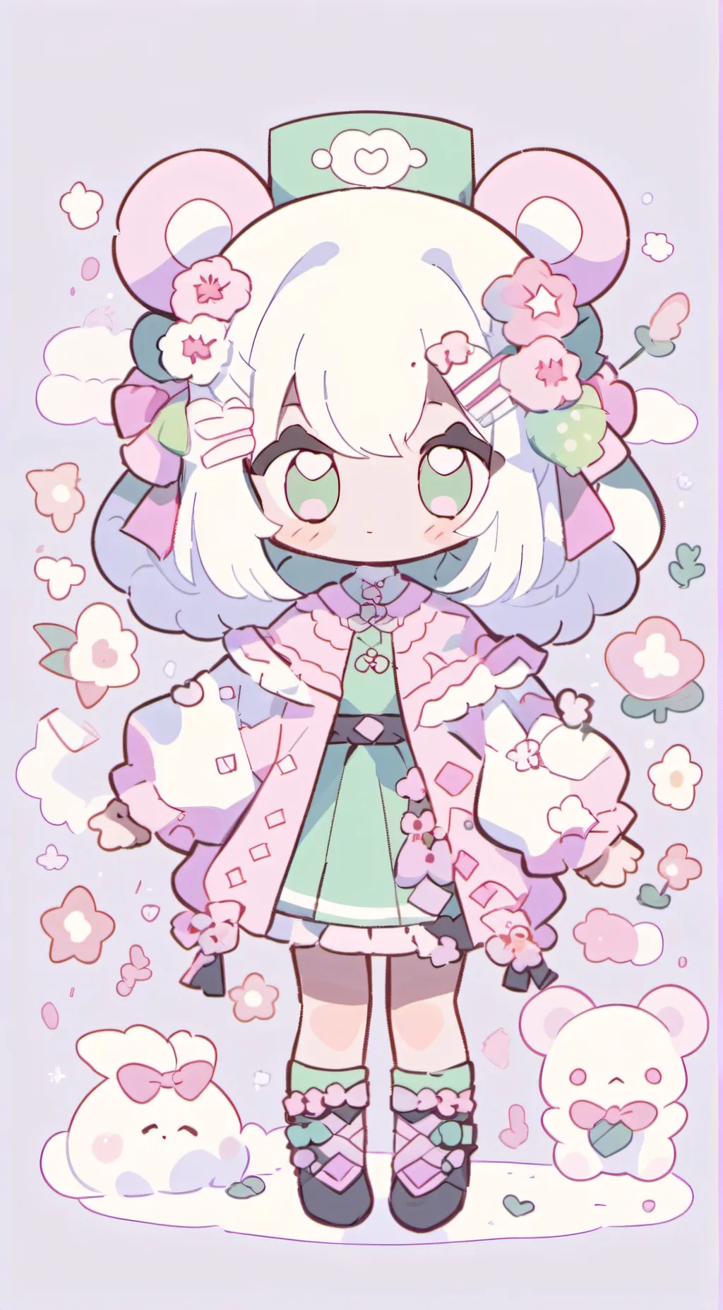 ai character: Chibi Ley background