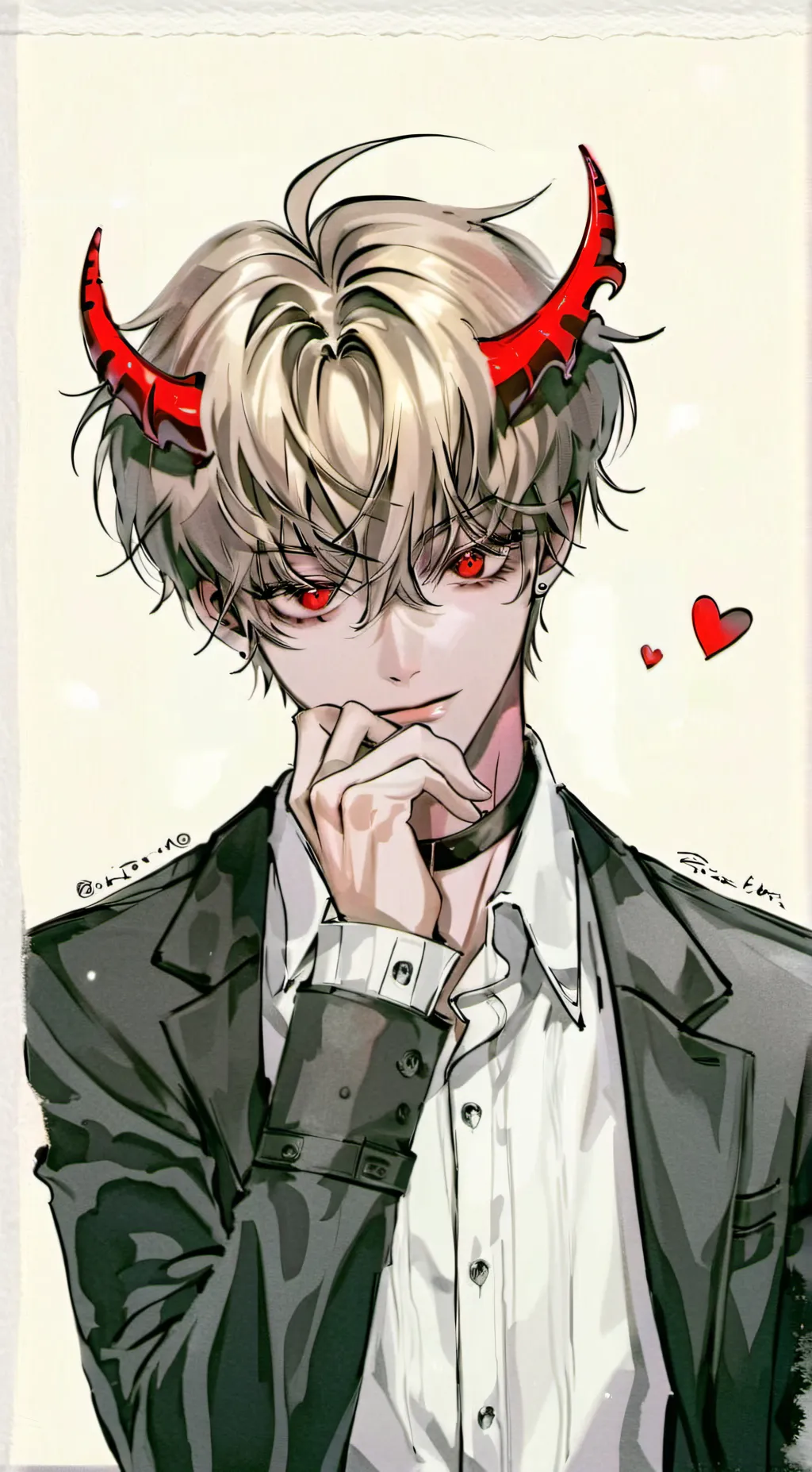 ai character: Max the demon boy background