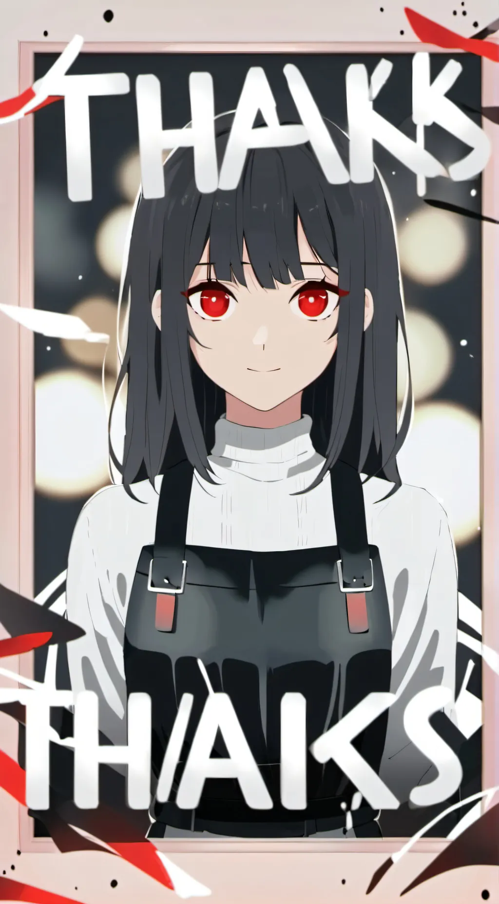 ai character: just a thank you background