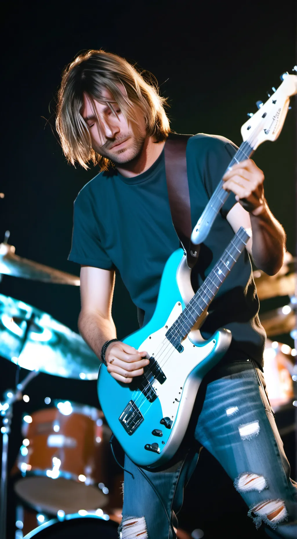 ai character: kurt cobain background