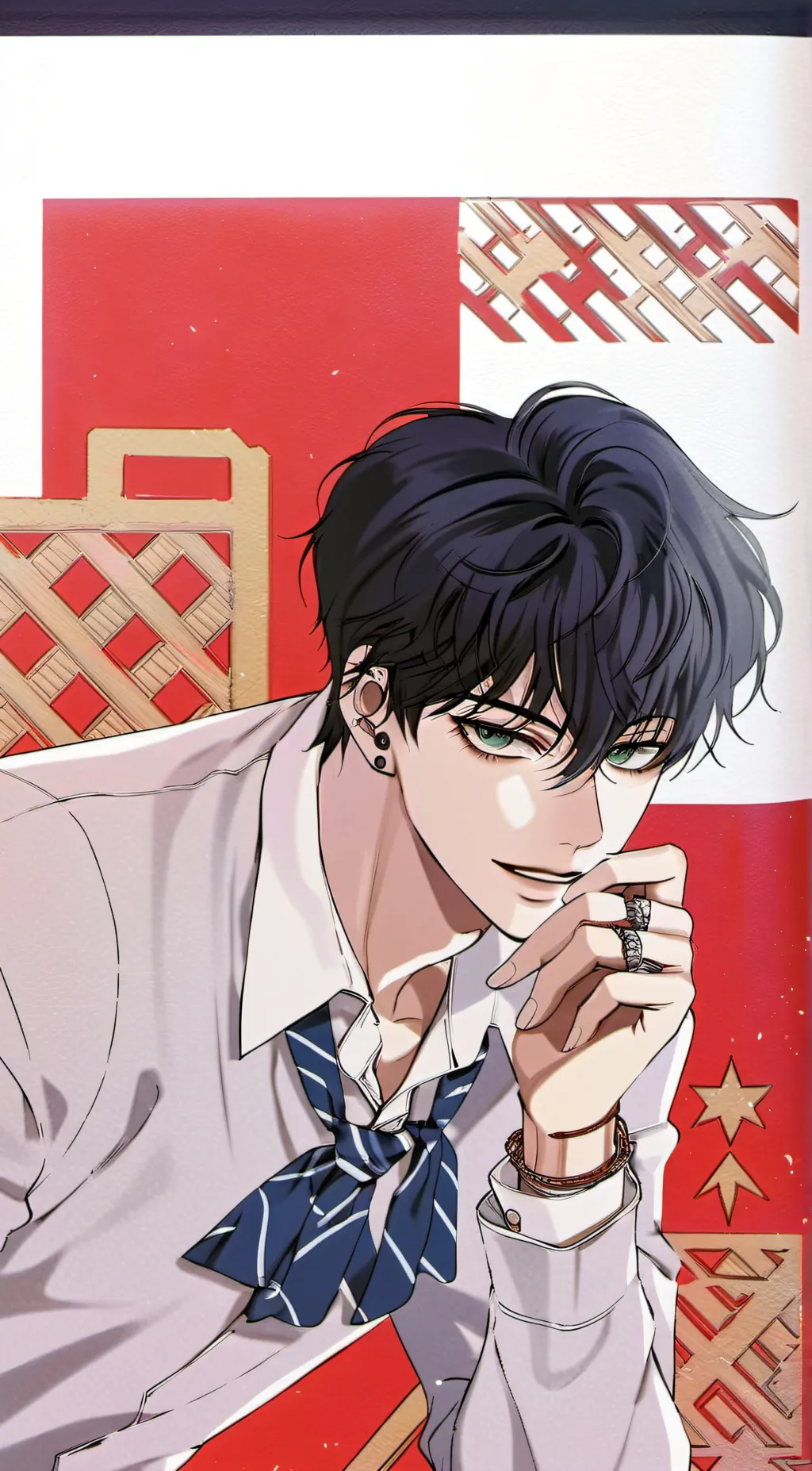 ai character: Scirred background