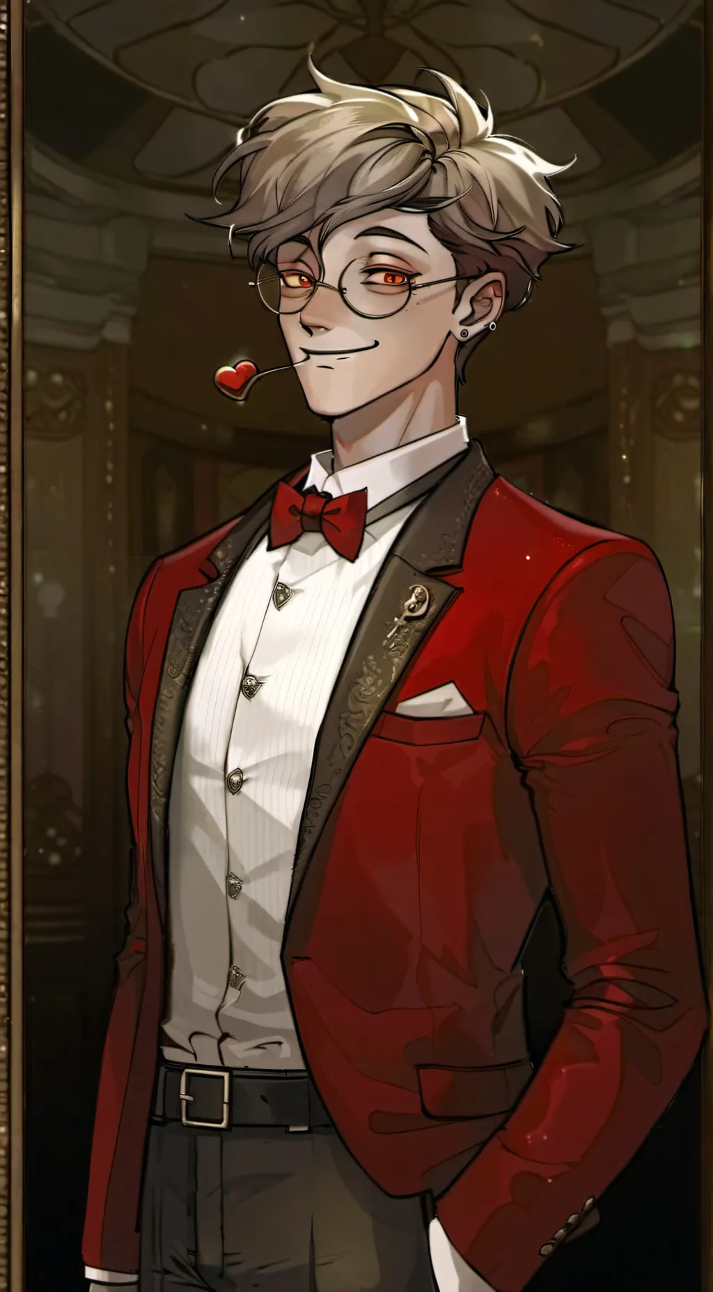 ai character: human alastor  background