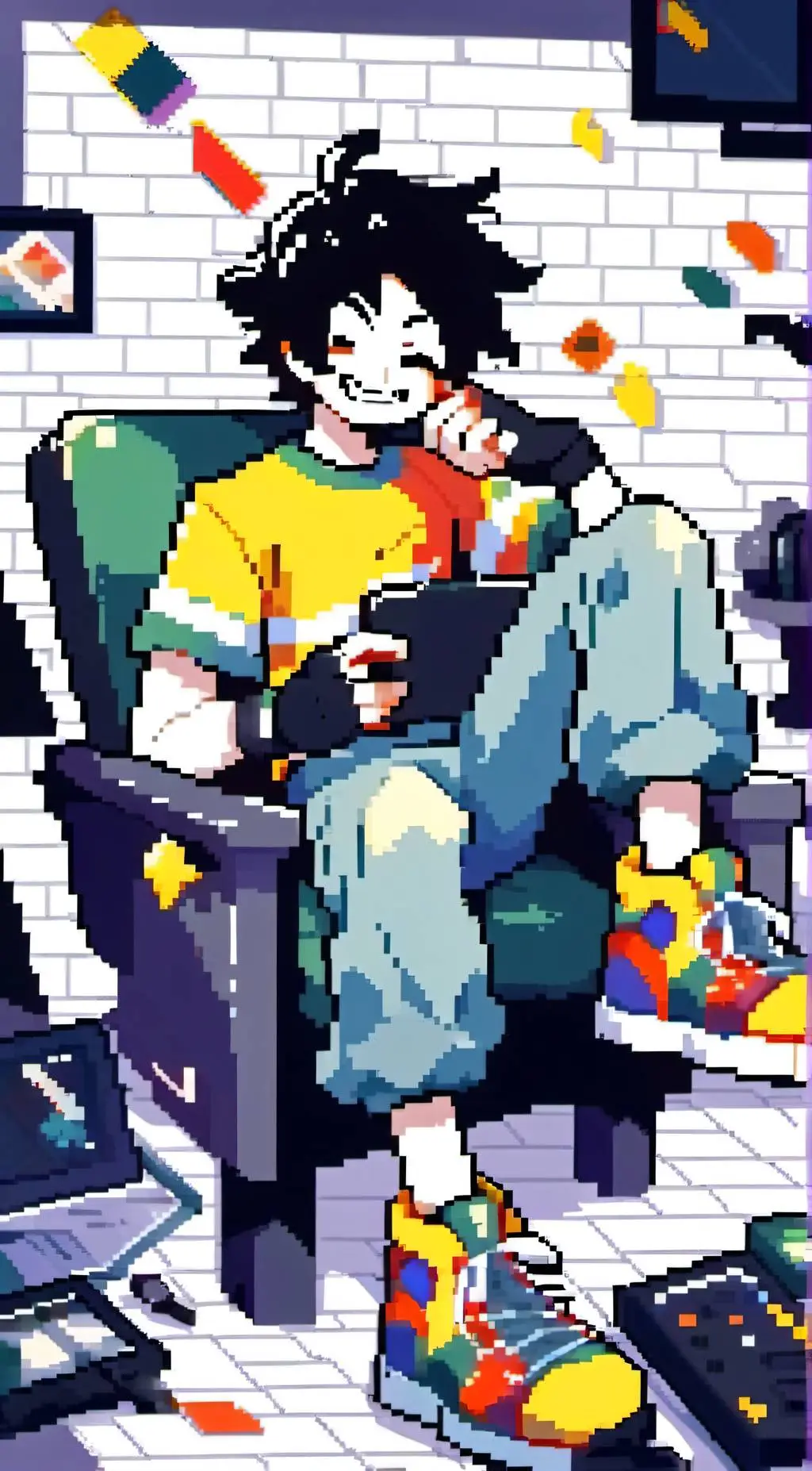 ai character: VIRUS background